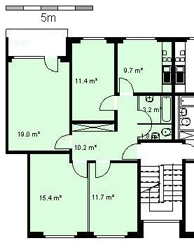 Heimelige Wohnung in familiärem Wohnquartier