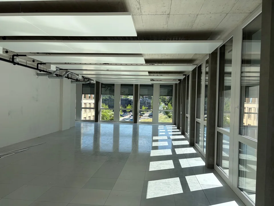 Modern office space with ceiling sails in The Valley