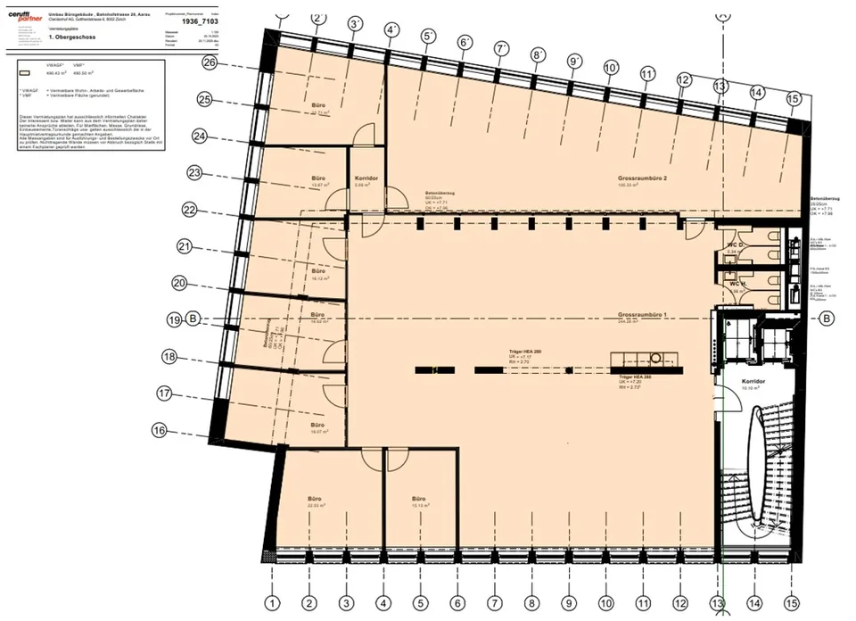 First-class office or practice space in a top location