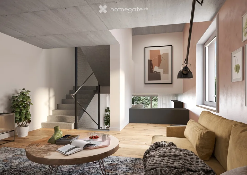 Casa a schiera moderna di 4,5 locali (casa d'angolo) con stile, comfort e grande giardino in affitto