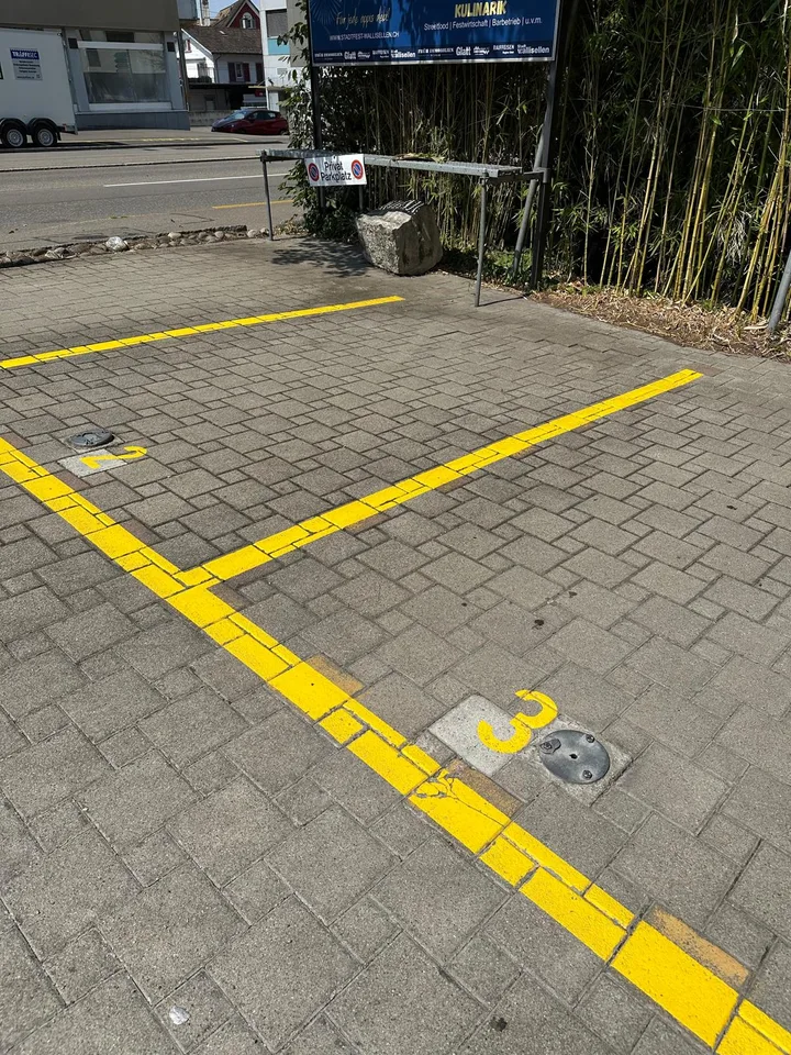 Parcheggi esterni attraenti su Wangenstrasse a Dübendorf