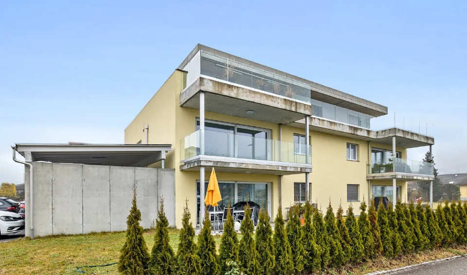 Helle 4.5-Zimmer-Wohnung mit Balkon und schöner Aussicht in Kestenholz