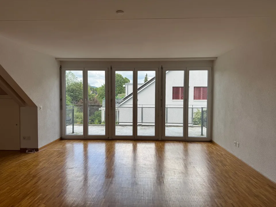 Dachwohnung mit Sicht ins Grüne
