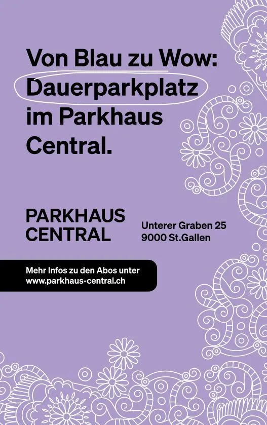 Parking central à St. Gallen 24/7, places de parking larges, à partir de CHF 180 / mois – photo 9 sur 9
