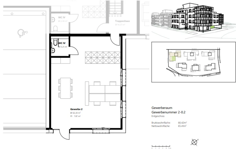 Flexible Gewerbefläche für Ihre Ideen mit Dachterrasse