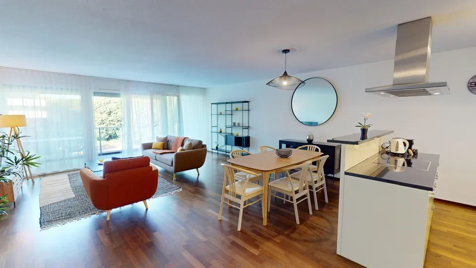 Modern 2-Bedroom Apartment in Morges with Balcony & Parking