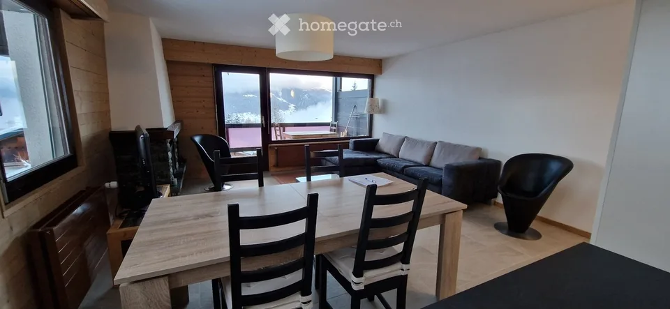 Zu vermieten renoviertes 4.5-Zimmer-Apartment in Les Collons