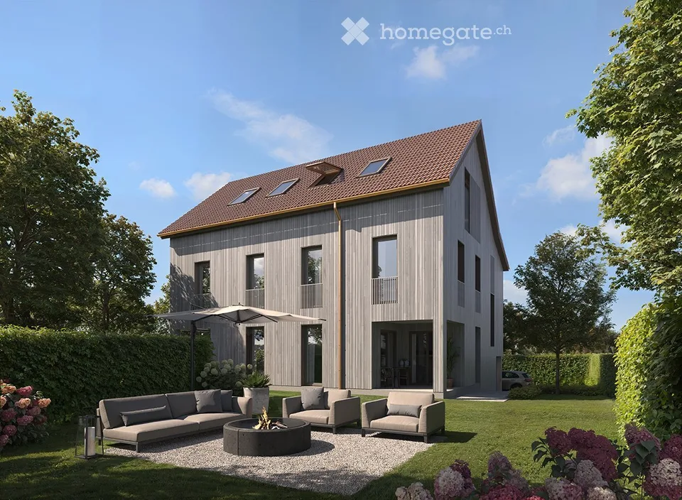 Modernes Neubau-Doppeleinfamilienhaus - hochwertiges Wohnen zwischen Zürich, Baden und Aarau