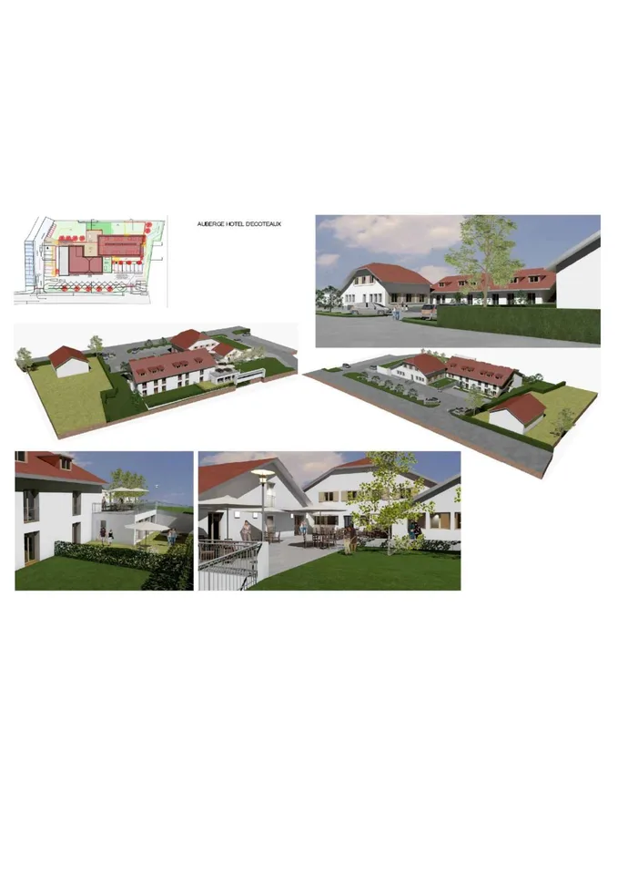 Gasthof mit Erweiterungsprojekt und Freizeitzentrum - Écoteaux