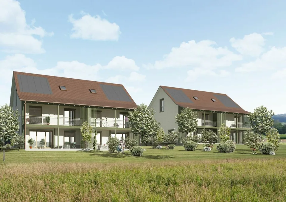 Ampia casa a schiera di 7,5 locali con vista sulla natura