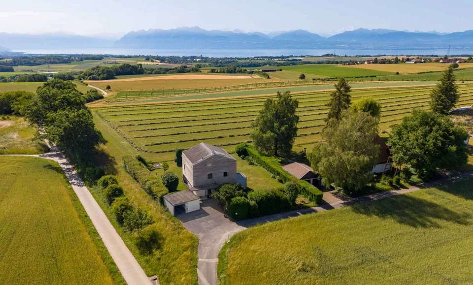Belle maison avec vue lac et Mont-Blanc         4 chambres - Grand jardin