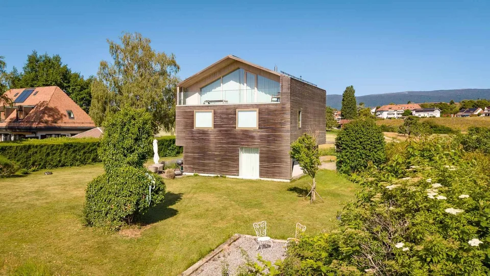 Bella casa con vista lago e Mont-Blanc, 4 camere da letto - Grande giardino