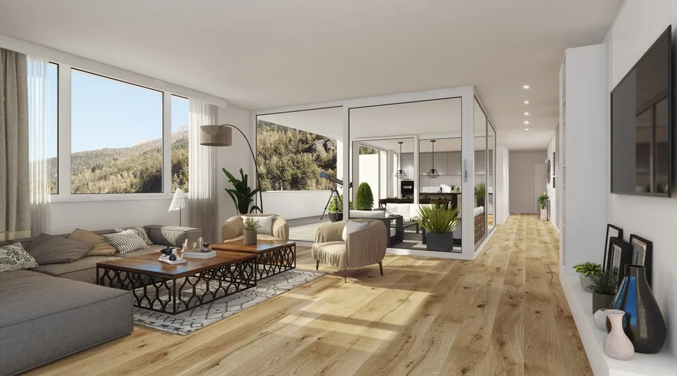 4,5 appartements en attique WÜB Ze Warme Brunnu, Bitsch - B302/ C302