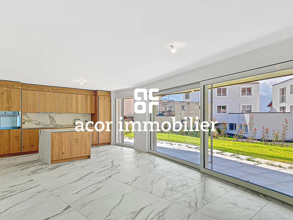 Magnifique 4.5 pièces neuf avec terrasse et jardin à Vétroz!