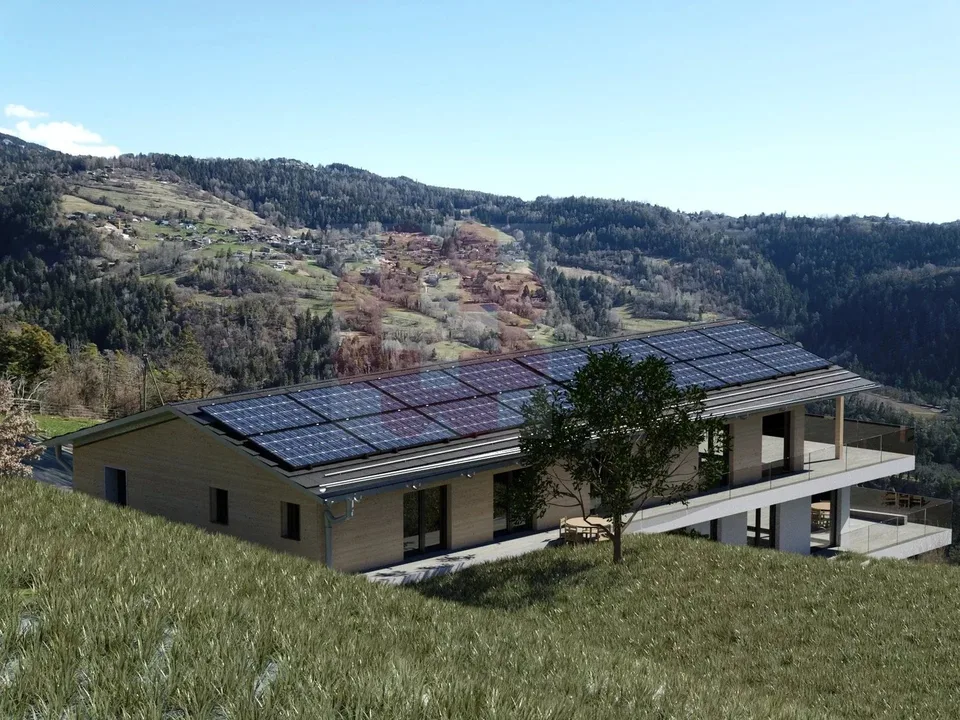 Magnifique attique de 4,5 pièces avec vaste terrasse et vue dégagée à Luc (Ayent)