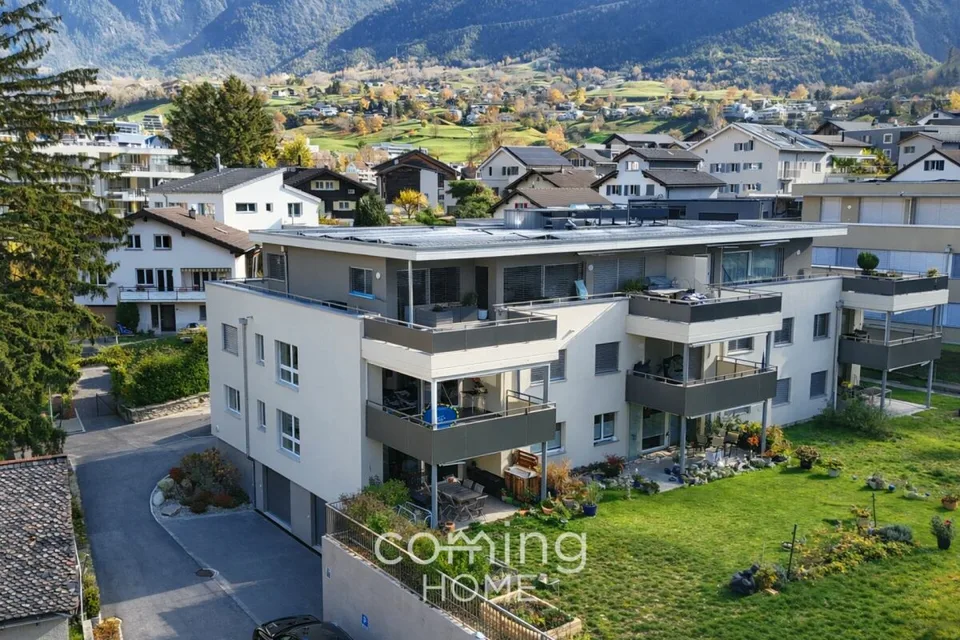 Über den Dächern von Brig-Glis - 4.5-Zimmer Attikawohnung mit grosser Terrasse und Stockalperschloss-Blick
