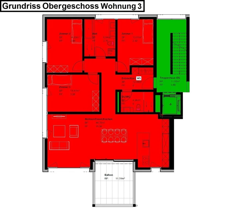 Stadtnah auf dem Land: Moderne 4.5-Zimmer-Neubauwohnung an ruhiger Lage in Hettiswil – Foto 14 von 20