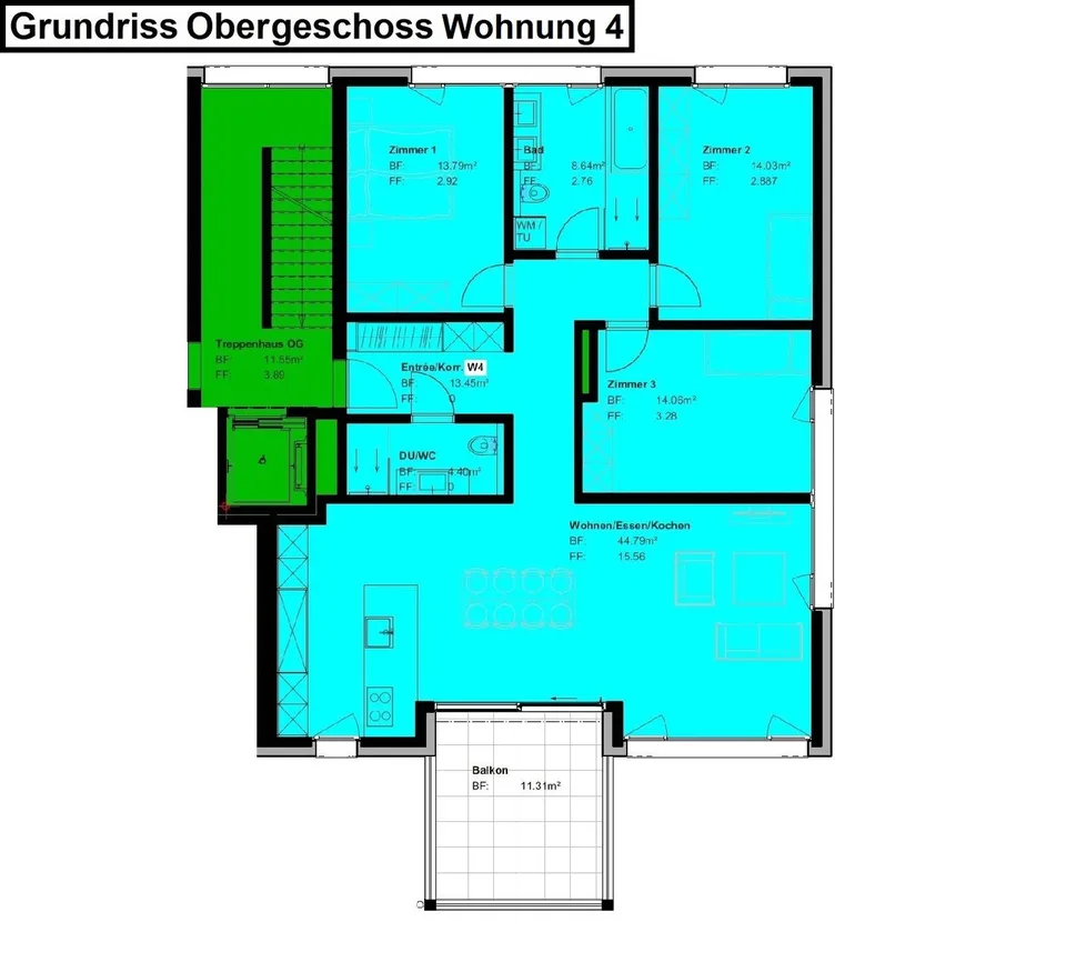 Stadtnah auf dem Land: Moderne 4.5-Zimmer-Neubauwohnung an ruhiger Lage in Hettiswil – Foto 15 von 20