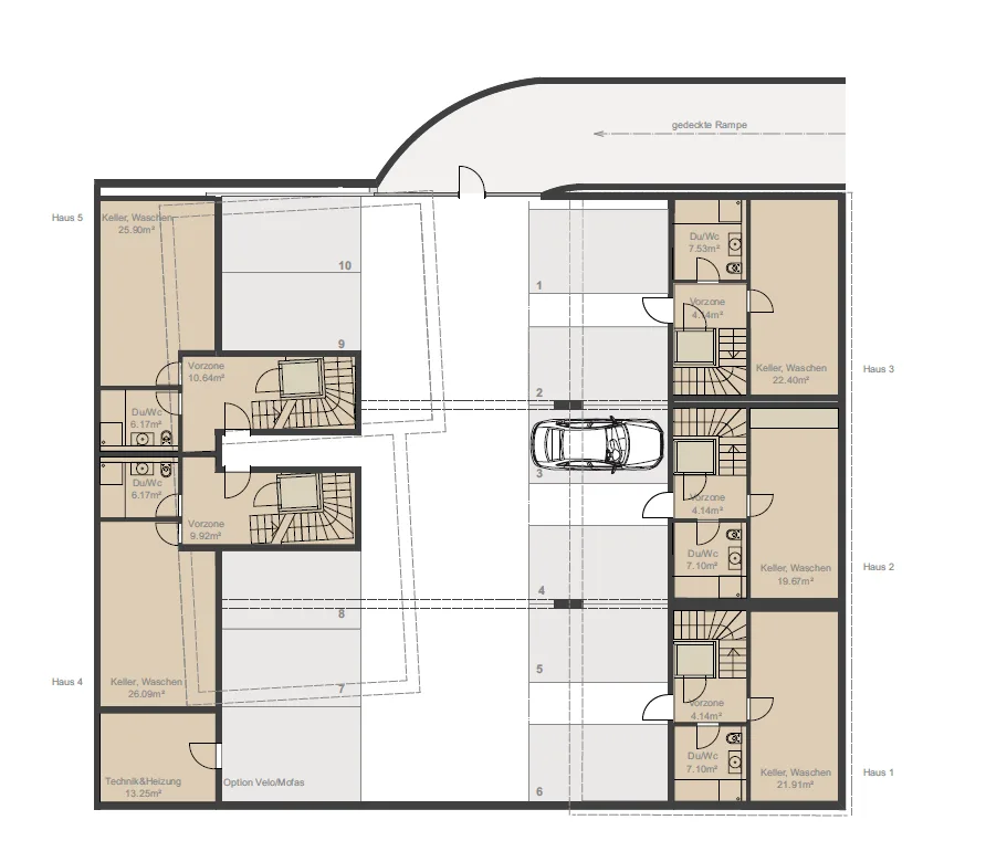 Casa 1 - Casa a schiera unifamiliare con ascensore