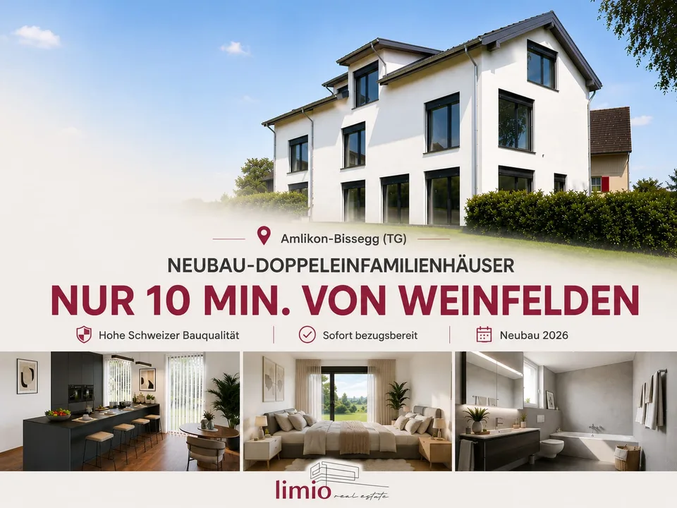 NUR 10MIN VON WEINFELDEN: NEUBAU 6.5 Zimmer DEFH in Amlikon-Bissegg kaufen