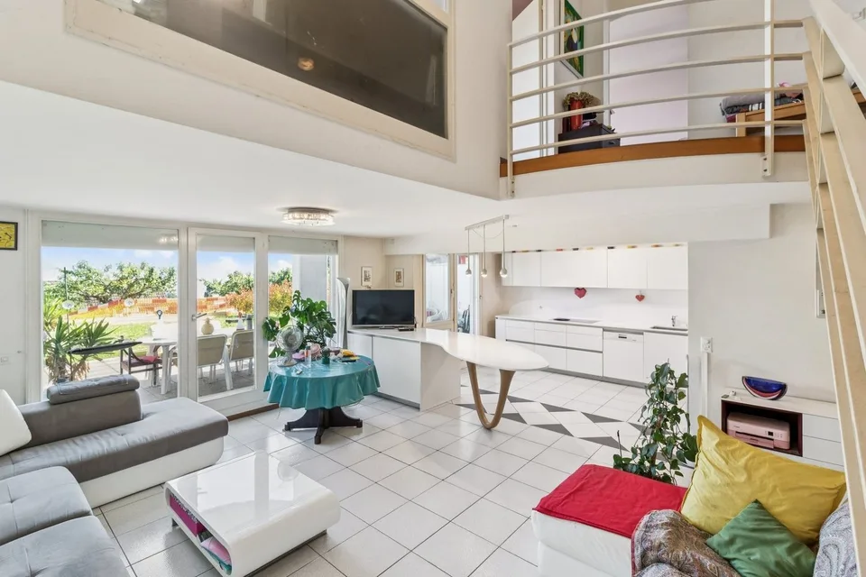 Duplex mit außergewöhnlichem Blick auf den See - Eine Terrasse am Genfersee