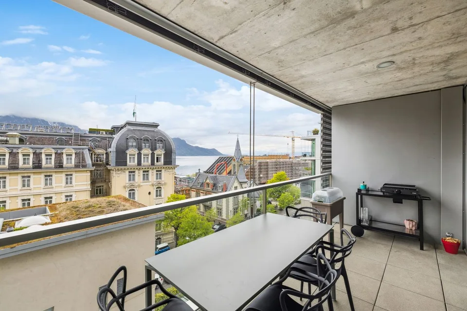 Montreux Zentrum - Elegantes 4.5-Zimmer-Wohnung nur wenige Schritte vom See entfernt