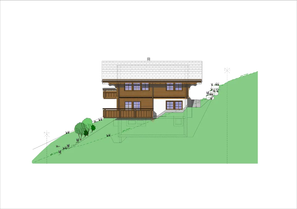 Chalet neuf (première occupation), Chalet Teiffi