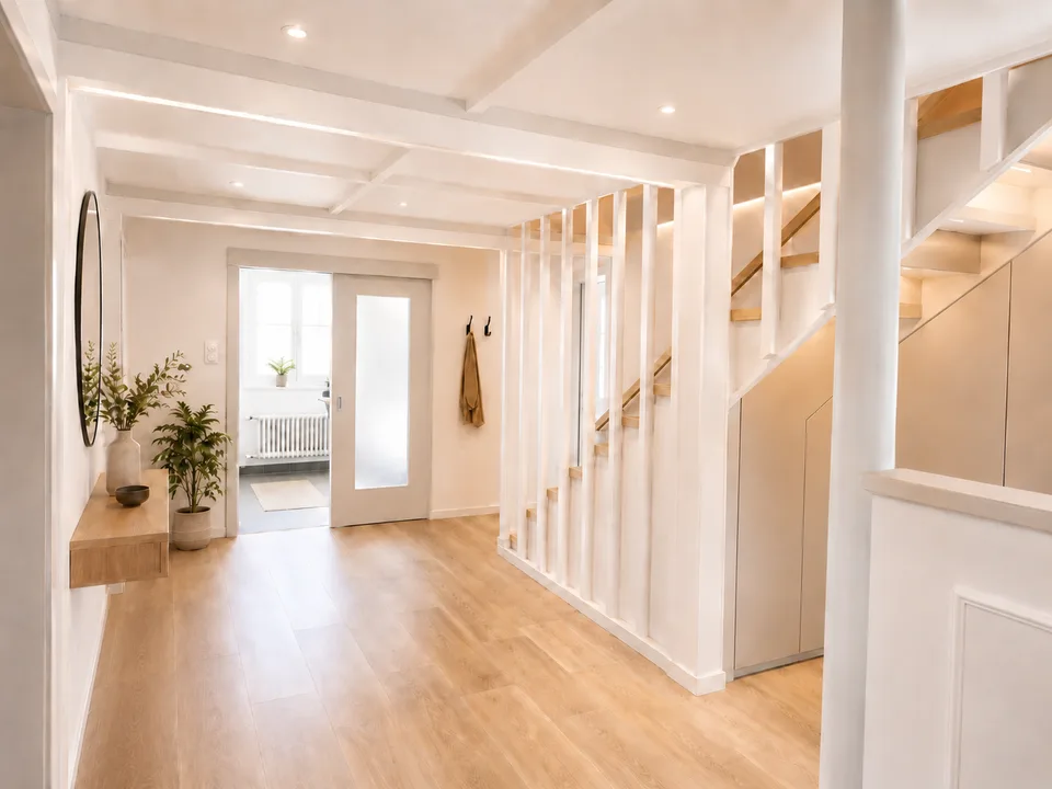 Charmantes 6.5-Zimmer Doppeleinfamilienhaus mit Altbau-Flair in Biglen