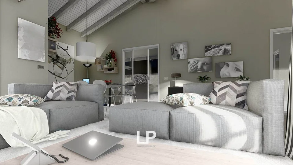Appartamento di due camere al primo piano con terrazza in una residenza di nuova costruzione