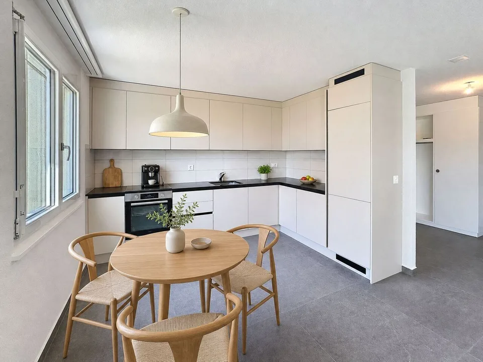 ENTRE MORAT ET FRIBOURG Appartement rénové de 3.5 pces avec balcon – foto 7 di 13