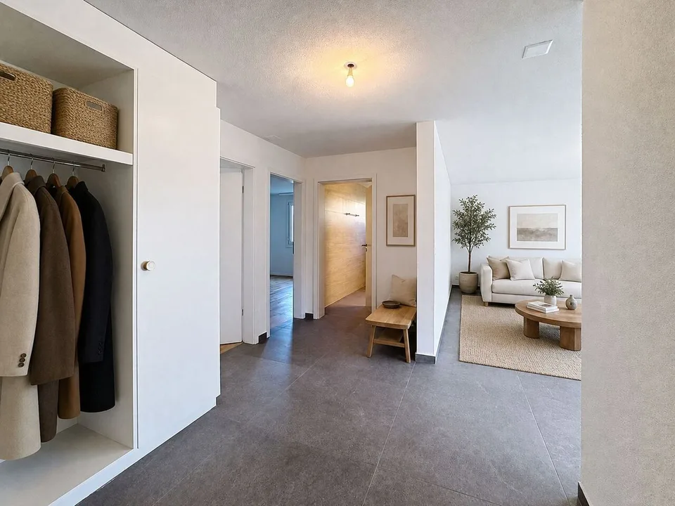 ENTRE MORAT ET FRIBOURG Appartement rénové de 3.5 pces avec balcon – foto 13 di 13