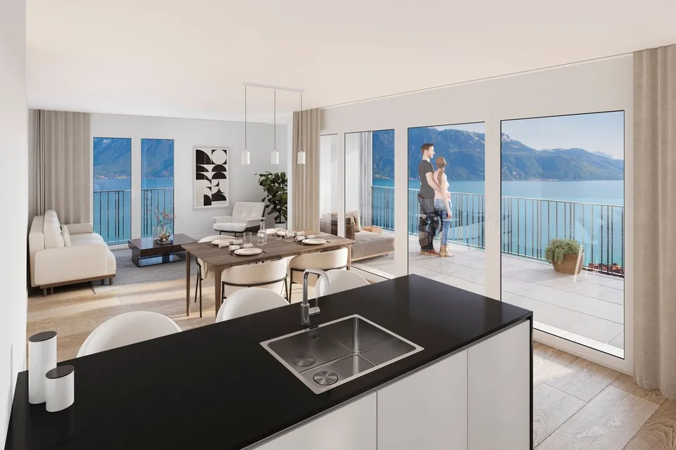 3.5 Zimmer neu mit Seeblick. Stehend, hell und UNESCO-Kulisse