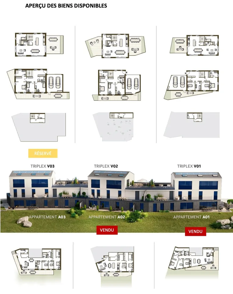 Superba Triplex Terrazza a Sorens / 3 su 6 venduti