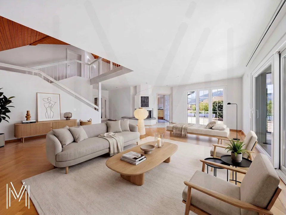 Außergewöhnliche 6,5-Zimmer-Villa in einer ruhigen Wohngegend mit außergewöhnlichem Blick!