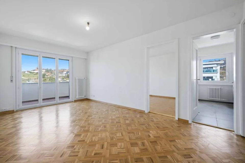 Superbe appartement rénové de 3,5 pièces avec vue sur le lac