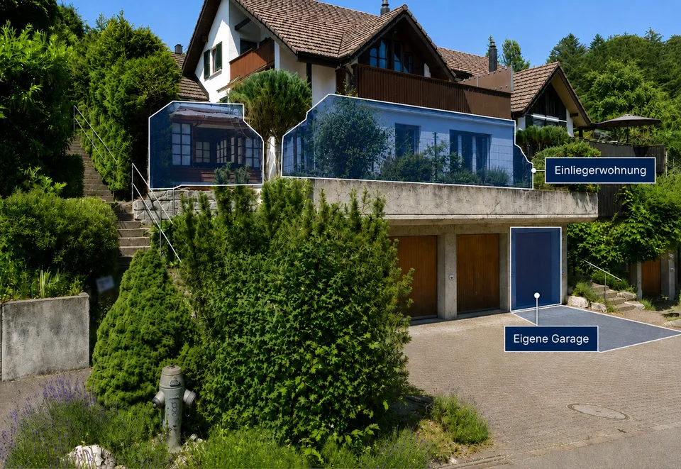 Modern 2-room apartment with private terrace – stylish living in Ennetbaden