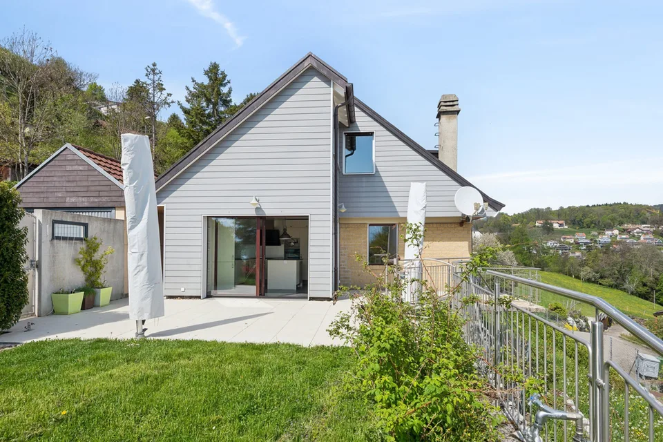 Villa individuelle avec vue panoramique sur le lac Leman
