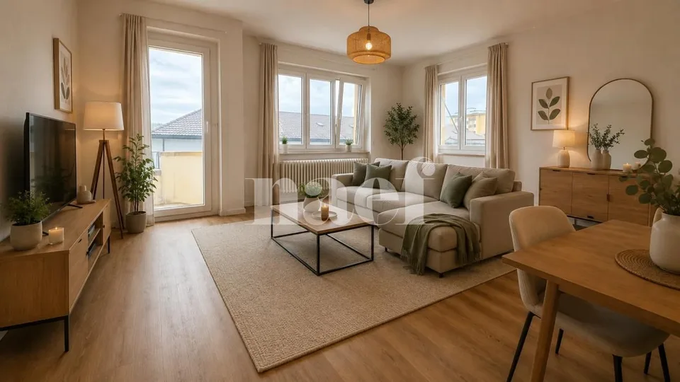 Schönes helles 3-Zimmer-Apartment mit Balkon