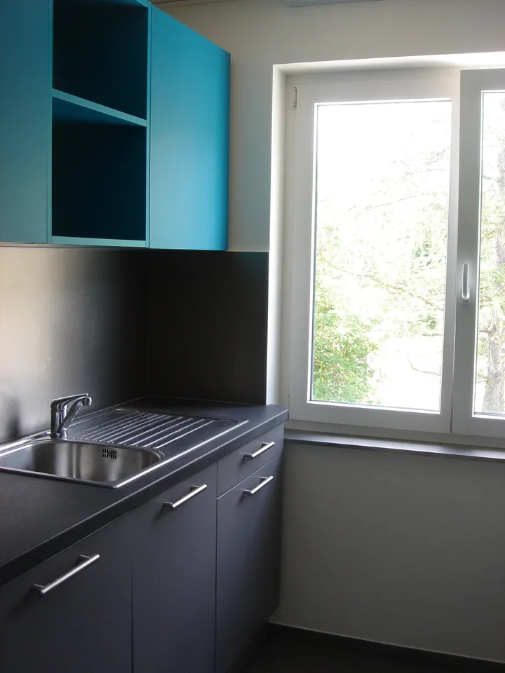3,5 Zimmer in einem kleinen Haus mit 2 Wohnungen.