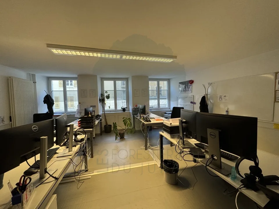 Surface de bureaux en vieille ville de Porrentruy