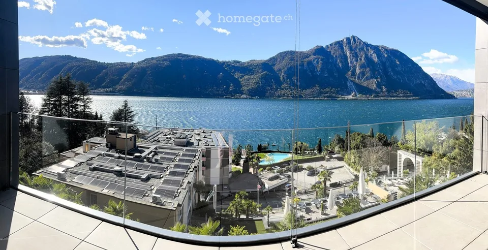 Elegantes 2.5-Zimmer-Apartment mit Seeblick in Bissone