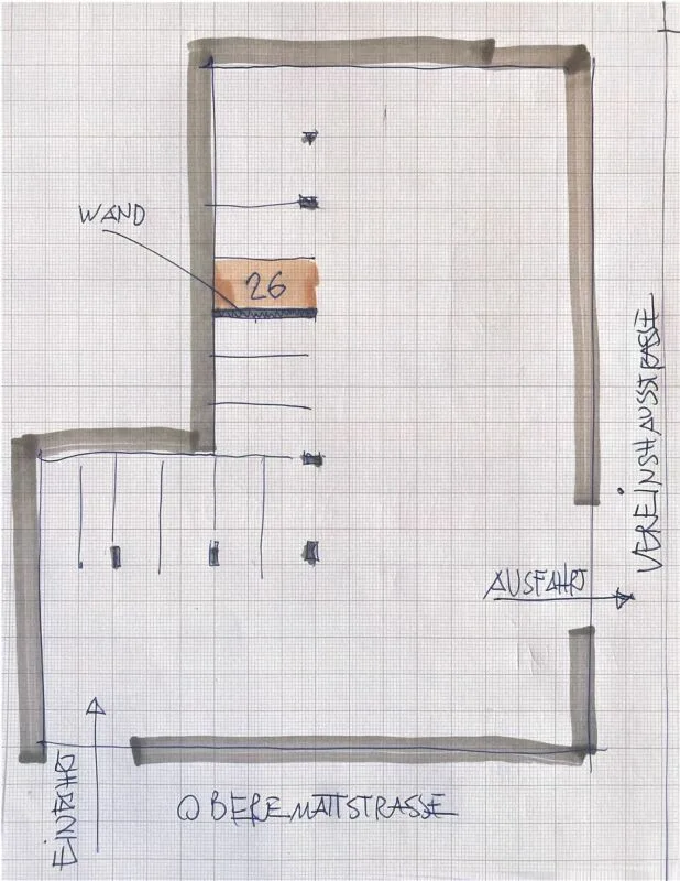 Stationnement sécurisé - place de parking No. 26 à Pratteln à vendre