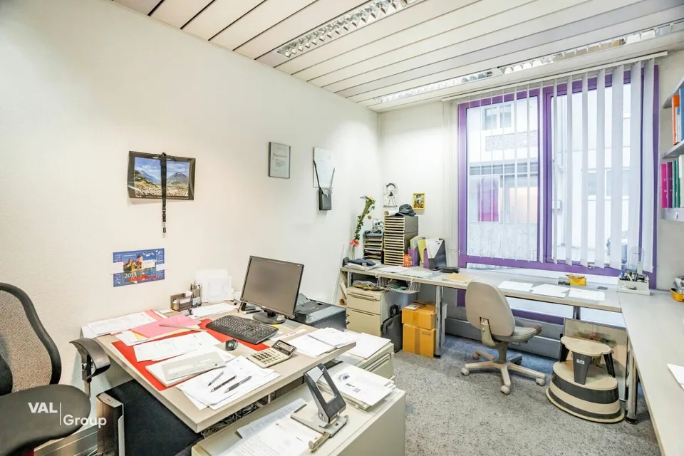 Attraente proprietà al piano terra e nel seminterrato in una posizione centrale di prima classe a Visp