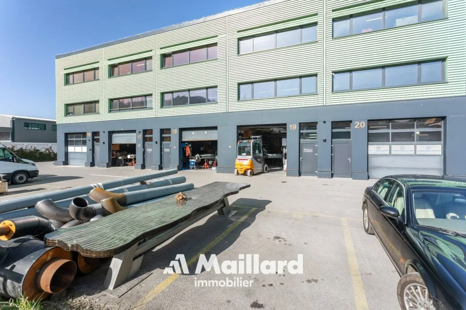 Moudon - 3 box industriels "GreenPlaces" sur 3 niveaux entièrement aménagés