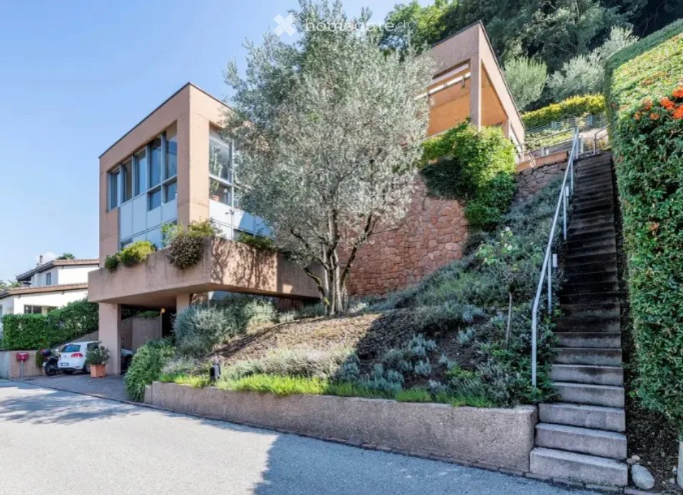 Villa con piscina, vista lago - Pregassona alta