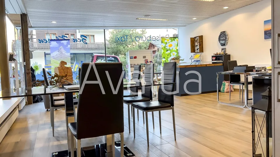 Locale commerciale in posizione privilegiata nel cuore di Grächen