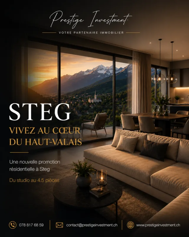 Steg, une nouvelle façon de vivre le Valais.
