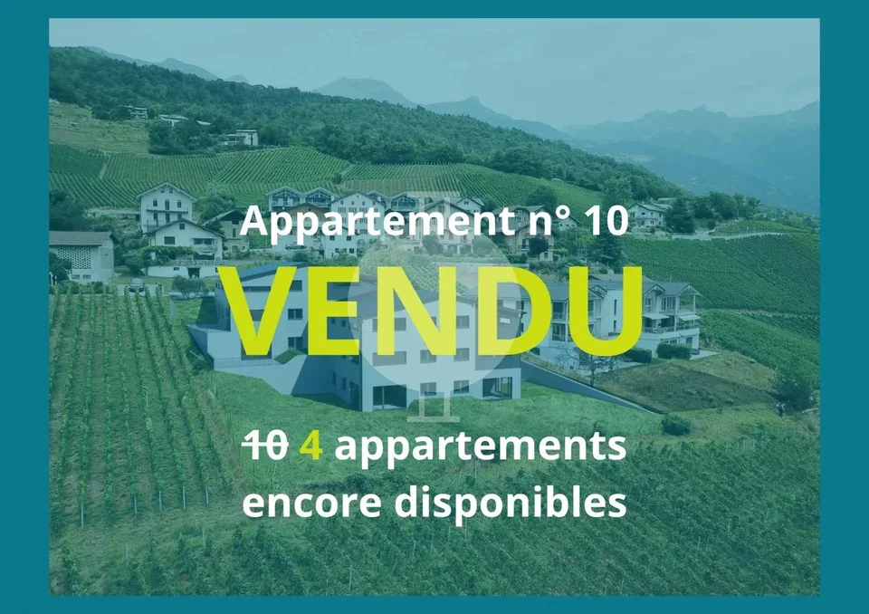 À vendre : appartement neuf 3.5 pièces dans nouvelle résidence à Venthône