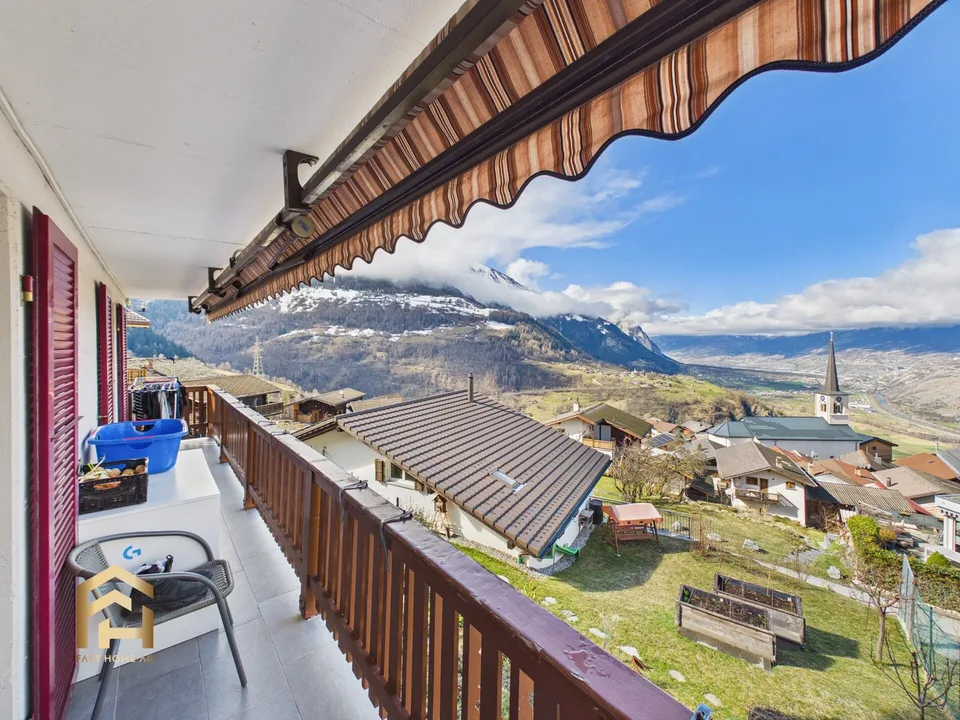 Wohnen mit Aussicht  Sonnige 4.5 ZWG Wohnung im idyllischen Ergisch