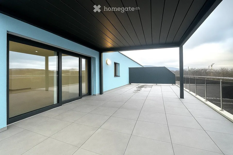 Delémont - 170 m2 Dachgeschosswohnung, Komfort, modern